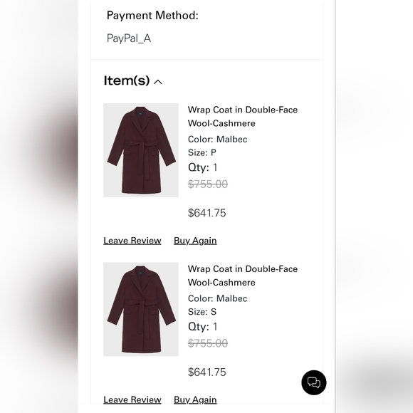 Theory Wrap Coat in Double-Face Wool-Cashmere, size S - Picture 9 of 14